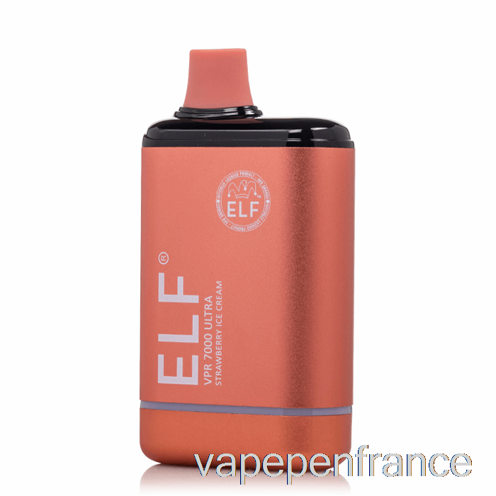 Stylo Vape à Crème Glacée à La Fraise Ultra Jetable Elf Vpr 7000